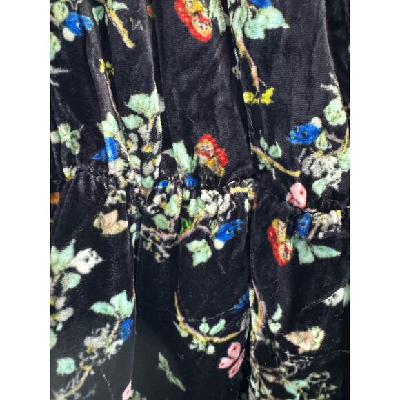 Zadig & Voltaire Women’s Black Reveal Velvet Blossom Mini Dress SZ S - Picture 3 of 8